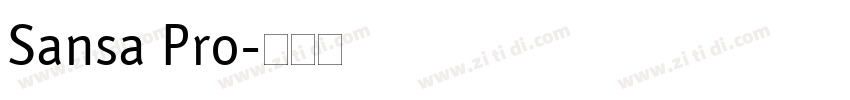 Sansa Pro字体转换 Sansa Pro字体转换